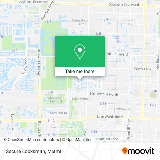 Secure Locksmith map