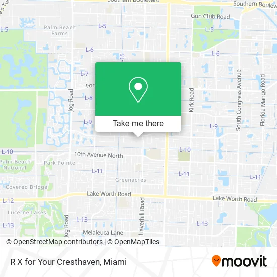 R X for Your Cresthaven map