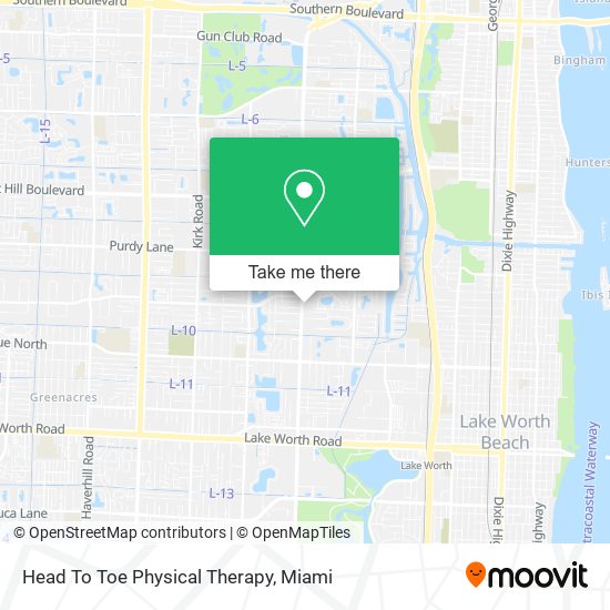 Head To Toe Physical Therapy map