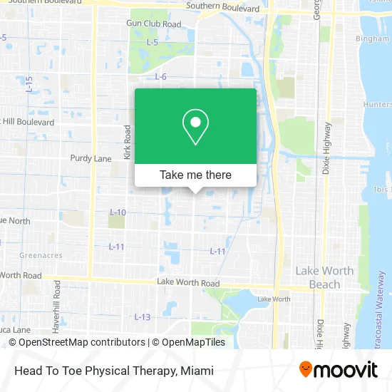 Head To Toe Physical Therapy map