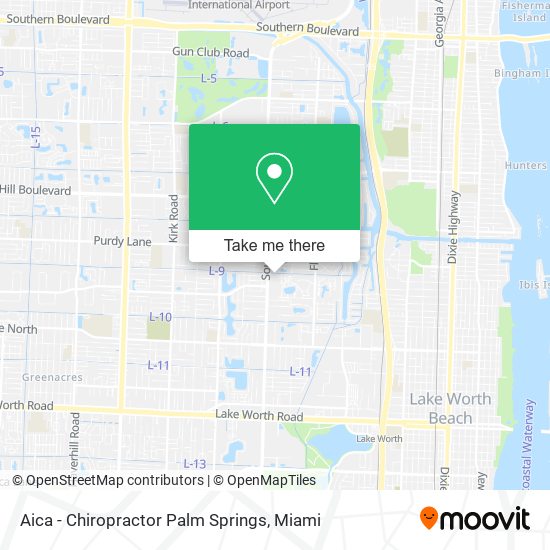 Mapa de Aica - Chiropractor Palm Springs