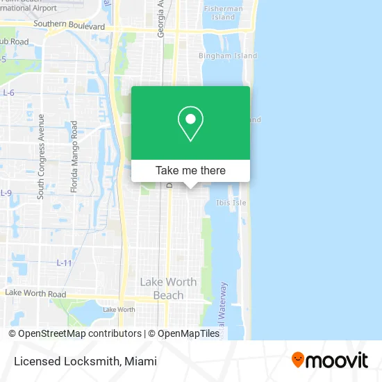 Licensed Locksmith map