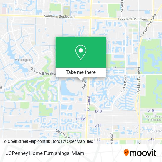 JCPenney Home Furnishings map