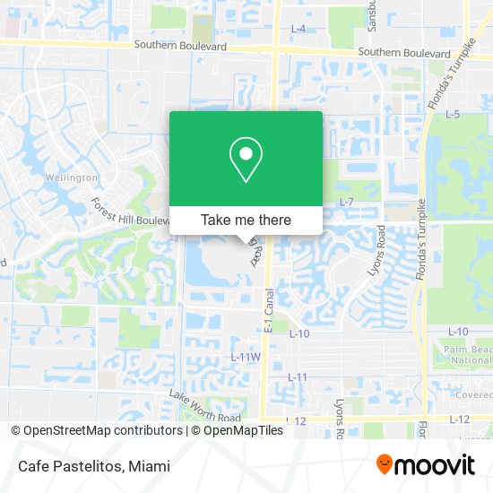 Mapa de Cafe Pastelitos