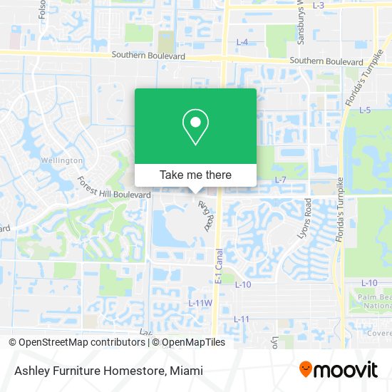 Mapa de Ashley Furniture Homestore
