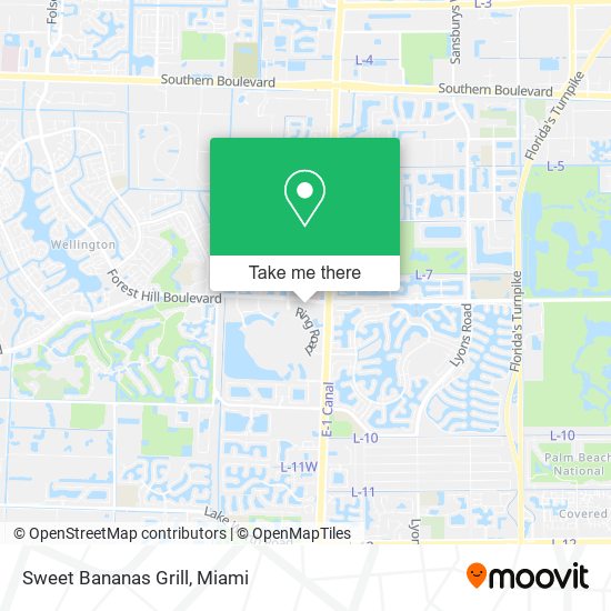 Mapa de Sweet Bananas Grill
