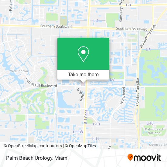 Palm Beach Urology map