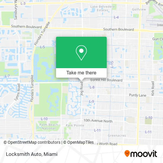 Locksmith Auto map