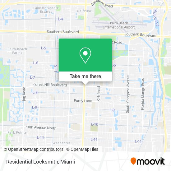 Mapa de Residential Locksmith
