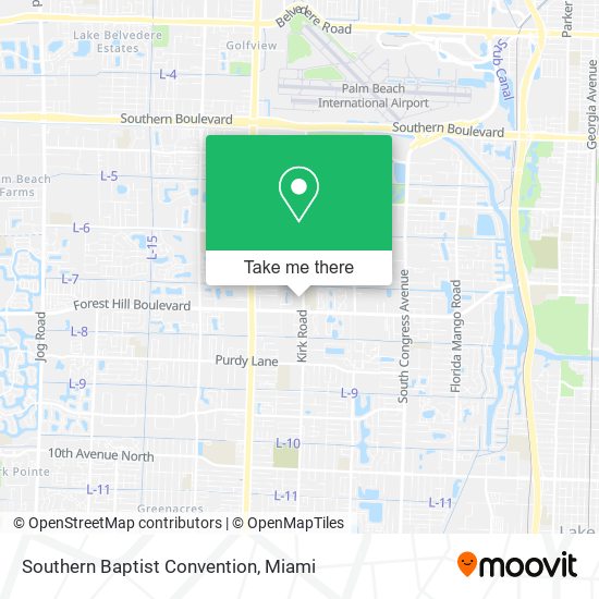 Southern Baptist Convention map