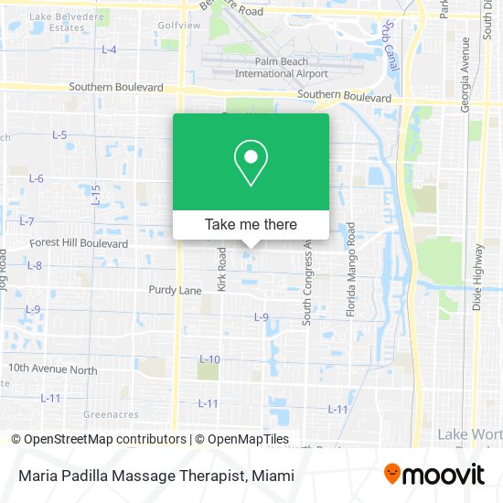 Maria Padilla Massage Therapist map