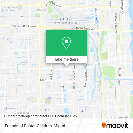 Friends of Foster Children map