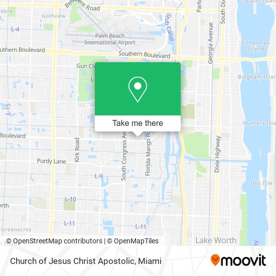 Church of Jesus Christ Apostolic map