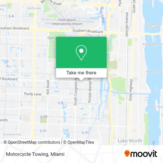 Motorcycle Towing map