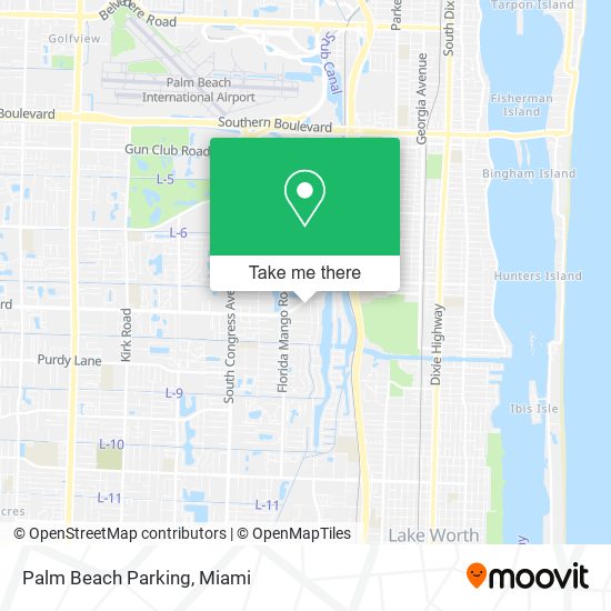 Palm Beach Parking map