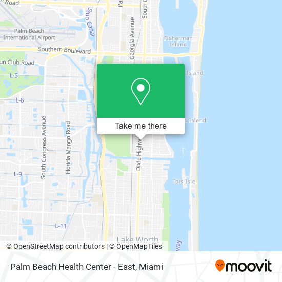 Palm Beach Health Center - East map