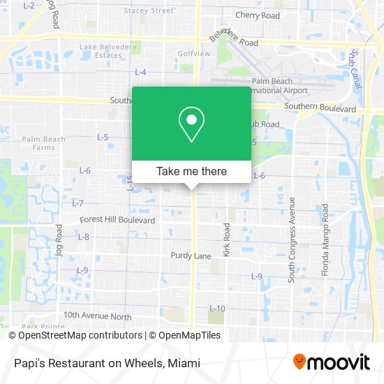 Mapa de Papi's Restaurant on Wheels