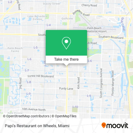 Papi's Restaurant on Wheels map