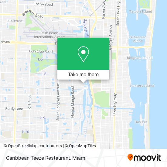 Caribbean Teeze Restaurant map