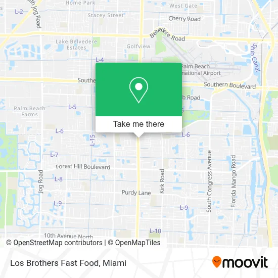 Los Brothers Fast Food map
