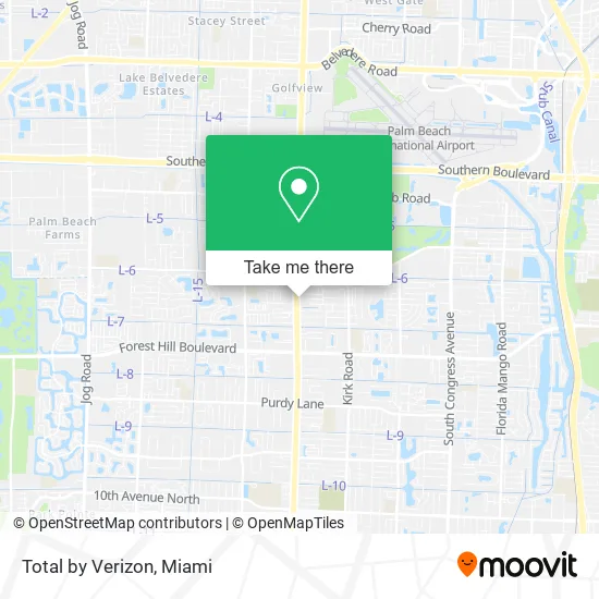 Total by Verizon map
