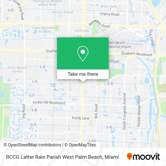 RCCG Latter Rain Parish West Palm Beach map