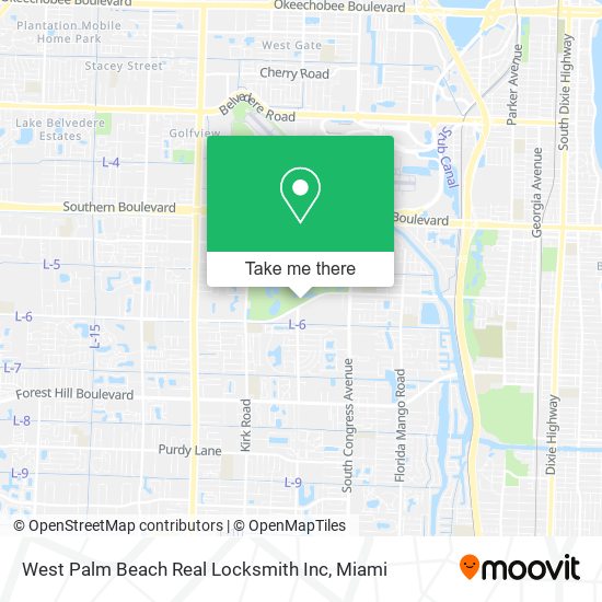 West Palm Beach Real Locksmith Inc map