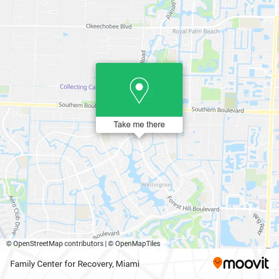 Family Center for Recovery map