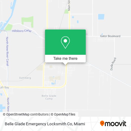 Belle Glade Emergency Locksmith Co map