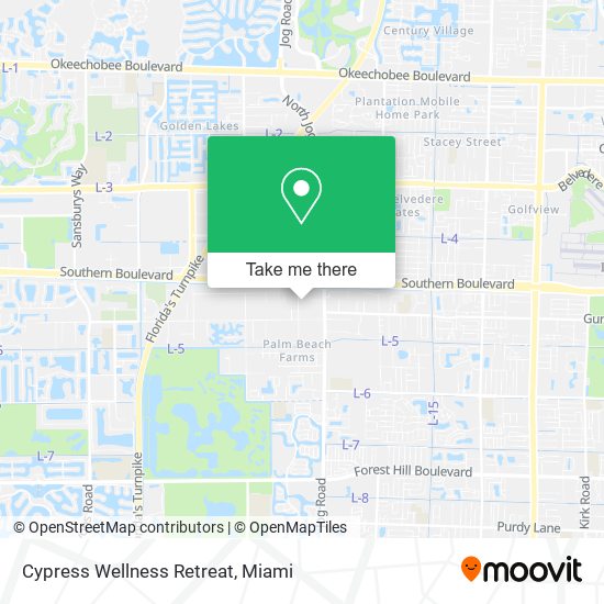 Cypress Wellness Retreat map