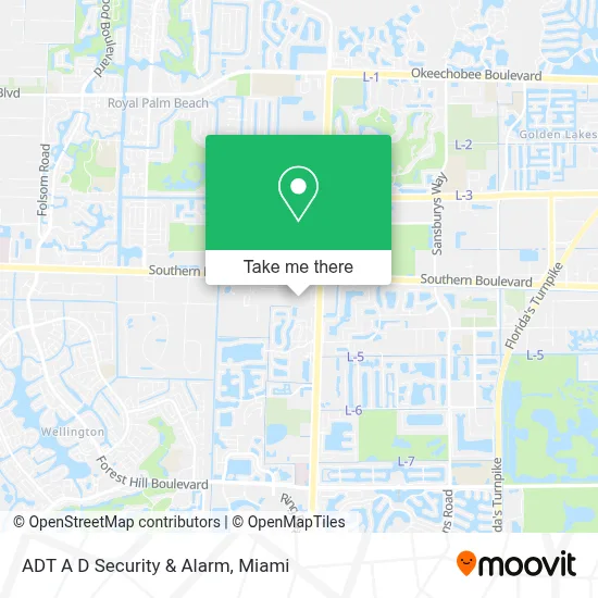 ADT A D Security & Alarm map