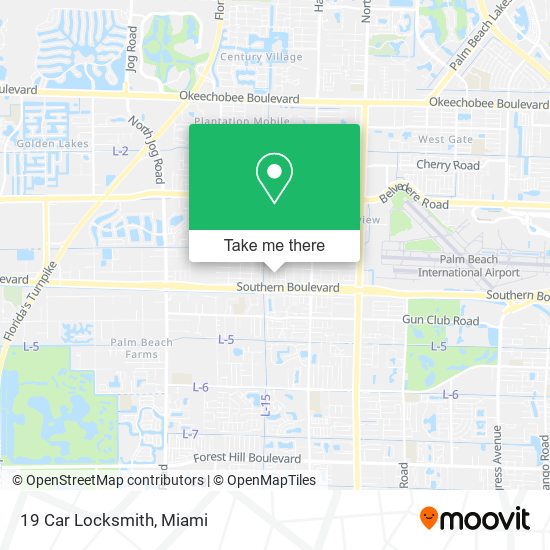 19 Car Locksmith map