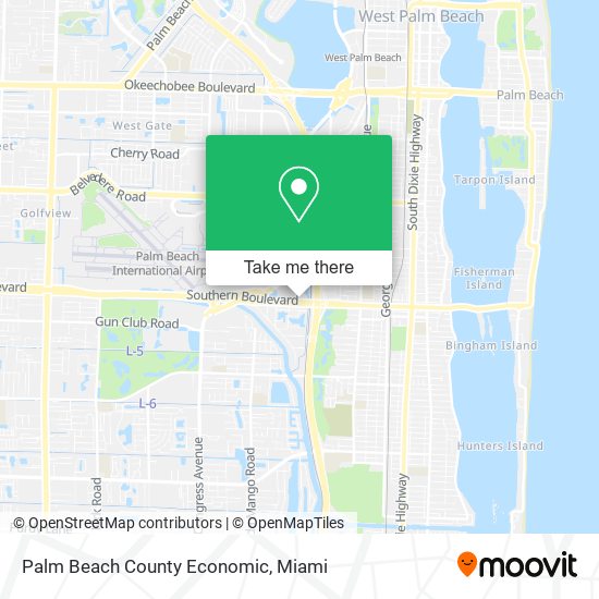 Mapa de Palm Beach County Economic