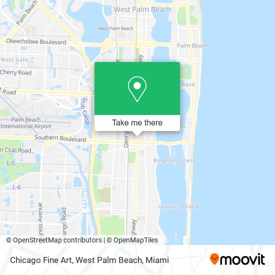 Chicago Fine Art, West Palm Beach map