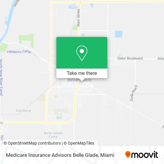 Mapa de Medicare Insurance Advisors Belle Glade