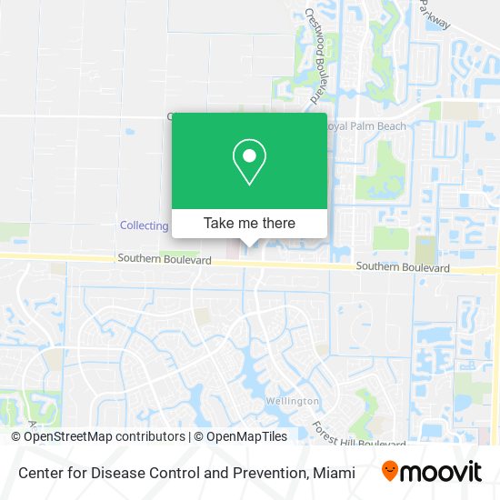 Mapa de Center for Disease Control and Prevention