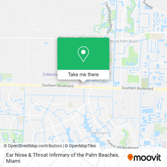 Ear Nose & Throat Infirmary of the Palm Beaches map