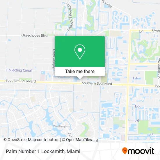 Palm Number 1 Locksmith map