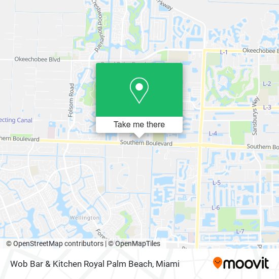 Wob Bar & Kitchen Royal Palm Beach map