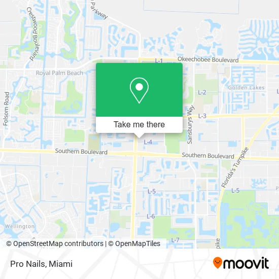 Pro Nails map