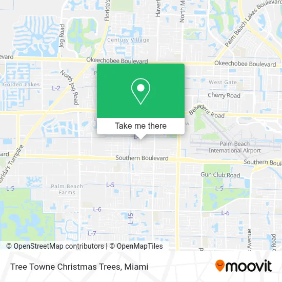 Tree Towne Christmas Trees map