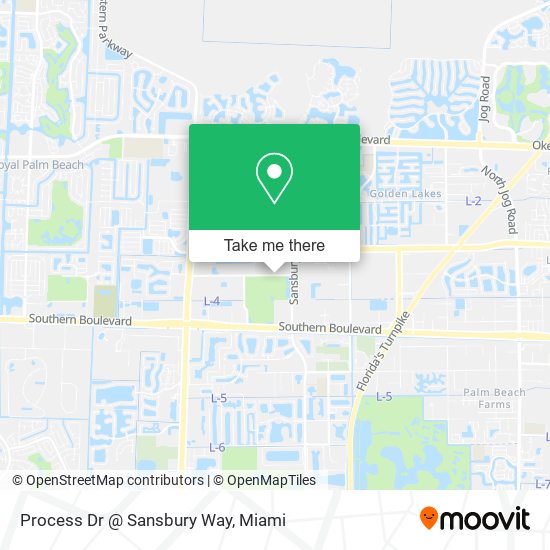 Mapa de Process Dr @ Sansbury Way