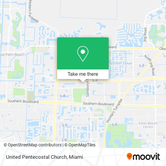 United Pentecostal Church map