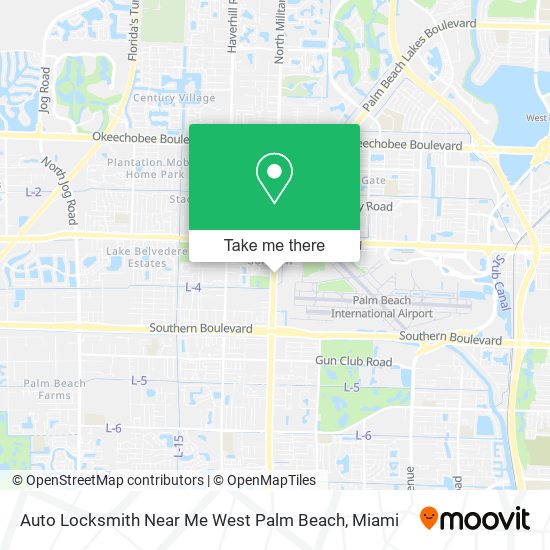 Auto Locksmith Near Me West Palm Beach map