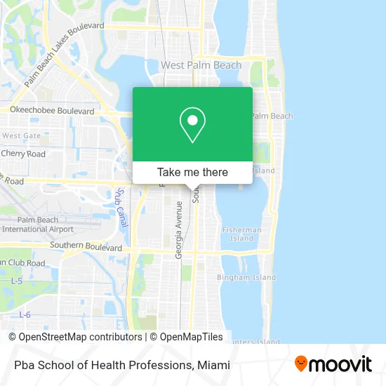 Pba School of Health Professions map