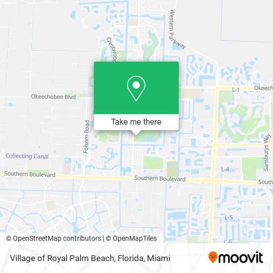 Village of Royal Palm Beach, Florida map
