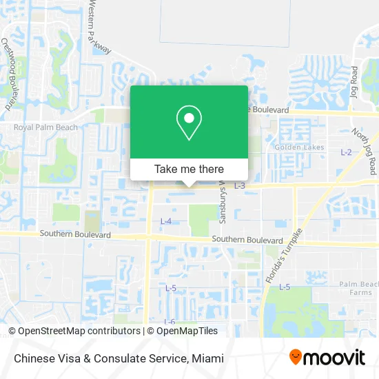 Mapa de Chinese Visa & Consulate Service