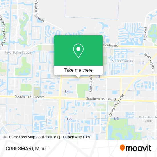 Mapa de CUBESMART