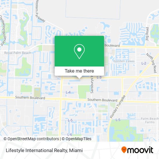 Mapa de Lifestyle International Realty