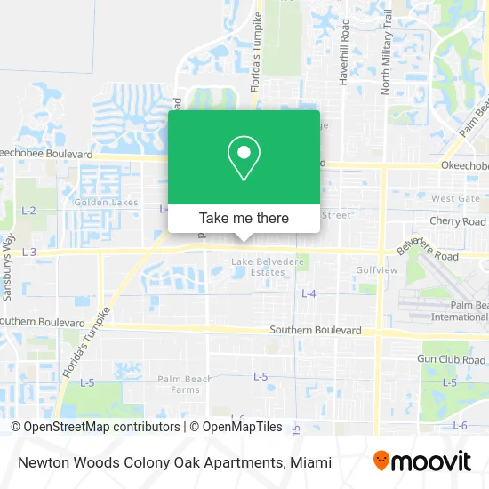 Newton Woods Colony Oak Apartments map
